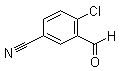 structure of CAS# 105191-41-1, 4-Chloro-3-formylbenzonitrile;2-Chloro-5-cyanobenzaldehyde