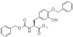 3-羟基-N-[苄氧羰基]-O-(苄基)-L-酪氨酸甲酯分子结构 (CAS 105229-41-2)