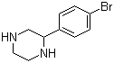 2-(4-溴苯基)哌嗪分子结构 (CAS 105242-07-7)