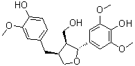 (2alpha,3beta,4beta)-(±)-Tetrahydro-2-(4-hydroxy-3,5-dimethoxyphenyl)-4-[(4-hydroxy-3-methoxyphenyl)methyl]-3-furanmethanol molecular structure (CAS 105256-12-0)