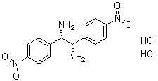 structure of CAS# 1052707-07-9, (1S,2S)-1,2-Bis(4-nitrophenyl)-1,2-ethanediamine hydrochloride (1:2)