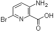 structure of CAS# 1052708-46-9, 3-Amino-6-bromopyridine-2-carboxylic acid;3-Amino-6-bromopicolinic acid