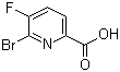6-Bromo-5-fluoro-2-pyridinecarboxylic acid molecular structure (CAS 1052714-46-1)