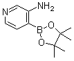 structure of CAS# 1052714-68-7, 3-Aminopyridine-4-boronic acid pinacol ester;4-(4,4,5,5-Tetramethyl-1,3,2-dioxaborolan-2-yl)pyridin-3-amine