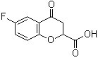 structure of CAS# 105300-40-1, 6-Fluoro-4-oxochroman-2-carboxylic acid;6-Fluoro-4-chromanone-2-carboxylic acid