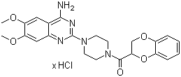 Doxazosin hydrochloride molecular structure (CAS 105314-71-4)