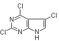 structure of CAS# 1053228-28-6, 2,4,5-Trichloro-7H-pyrrolo[2,3-d]pyrimidine