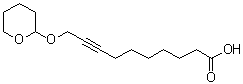 10-[(Tetrahydro-2H-pyran-2-yl)oxy]-8-decynoic acid molecular structure (CAS 1053656-74-8)
