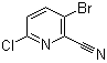 结构式 CAS# 1053659-39-4, 3-溴-6-氯吡啶-2-甲腈