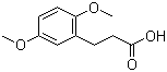 结构式 CAS# 10538-49-5, 3-(2,5-二甲氧基苯基)丙酸