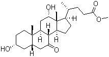 (3alpha,5beta,12alpha)-3,12-Dihydroxy-7-oxocholan-24-oic acid methyl ester molecular structure (CAS 10538-65-5)