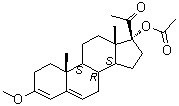 17-(Acetyloxy)-3-methoxypregna-3,5-dien-20-one molecular structure (CAS 1054-64-4)