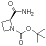 (2S)-2-Carbamoylazetidine-1-carboxylic acid tert-butyl ester molecular structure (CAS 105443-94-5)