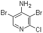 结构式 CAS# 1054484-40-0, 3,5-二溴-2-氯-4-吡啶胺