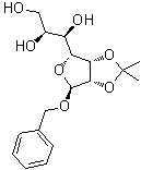 苄基 2,3-O-(1-甲基亚乙基)-L-甘油型-alpha-D-呋喃甘露庚糖苷分子结构 (CAS 105592-29-8)