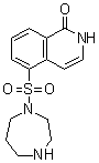structure of CAS# 105628-72-6, Hydroxyfasudil;5-[(Hexahydro-1H-1,4-diazepin-1-yl)sulfonyl]-1(2H)-isoquinolinone; HA 1100