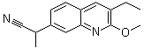 3-Ethyl-2-methoxy-alpha-methyl-7-quinolineacetonitrile molecular structure (CAS 1056892-09-1)