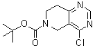 structure of CAS# 1056934-87-2, 4-Chloro-7,8-dihydropyrido[4,3-d]pyrimidine-6(5H)-carboxylic acid 1,1-dimethylethyl ester