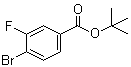 结构式 CAS# 1057961-75-7, 4-溴-3-氟苯甲酸叔丁酯