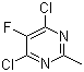 2-Methyl-4,6-dichloro-5-fluoropyrimidine molecular structure (CAS 105806-13-1)