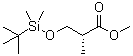 (2R)-3-[[(1,1-Dimethylethyl)dimethylsilyl]oxy]-2-methylpropanoic acid methyl ester molecular structure (CAS 105859-44-7)