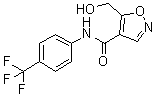5-(Hydroxymethyl)-N-[4-(trifluoromethyl)phenyl]-4-isoxazolecarboxamide molecular structure (CAS 1058722-46-5)