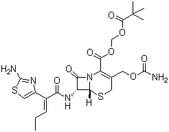 Cefcapene pivoxil molecular structure (CAS 105889-45-0)