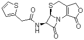 Deacetylcephalothin lactone molecular structure (CAS 10590-10-0)