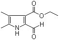 Ethyl 2-formyl-4,5-dimethylpyrrole-3-carboxylate molecular structure (CAS 10591-23-8)