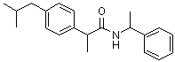 结构式 CAS# 105959-56-6, 2-(4-异丁基苯基)-N-(1-苯基乙基)丙酰胺