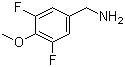 结构式 CAS# 105969-16-2, 3,5-二氟-4-甲氧基苄胺