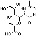 结构式 CAS# 10597-89-4, N-乙酰胞壁酸