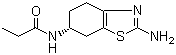 (6S)-2-氨基-6-丙酰氨基四氢苯并噻唑分子结构 (CAS 106006-84-2)