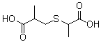 2,5-二甲基-3-硫杂己二酸分子结构 (CAS 106014-16-8)