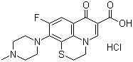 Rufloxacin hydrochloride molecular structure (CAS 106017-08-7)