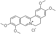 Palmatine chloride molecular structure (CAS 10605-02-4)
