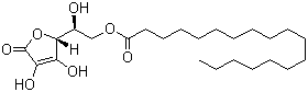 L-Ascorbic acid 6-stearate molecular structure (CAS 10605-09-1)