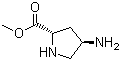 结构式 CAS# 1060775-42-9, (4R)-4-氨基-L-脯氨酸甲酯