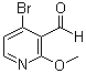 4-Bromo-2-methoxy-3-pyridinecarboxaldehyde molecular structure (CAS 1060806-59-8)
