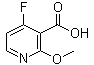 structure of CAS# 1060806-71-4, 4-Fluoro-2-methoxy-3-pyridinecarboxylic acid