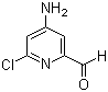 4-氨基-6-氯吡啶-2-甲醛分子结构 (CAS 1060809-65-5)