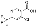 4-Chloro-6-(trifluoromethyl)nicotinic acid molecular structure (CAS 1060810-66-3)