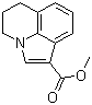 structure of CAS# 106202-39-5, 5,6-Dihydro-4H-pyrrolo[3,2,1-ij]quinoline-1-carboxylic acid methyl ester
