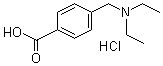 4-[(Diethylamino)methyl]benzoic acid hydrochloride molecular structure (CAS 106261-54-5)