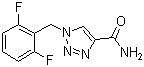 结构式 CAS# 106308-44-5, 卢非酰胺; 1-(2,6-二氟苄基)-1H-1,2,3-三氮唑-4-甲酰胺
