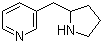 structure of CAS# 106366-28-3, 3-(2-Pyrrolidinylmethyl)pyridine;3-[(Pyrrolidin-2-yl)methyl]pyridine