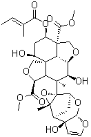 印楝素 B分子结构 (CAS 106500-25-8)