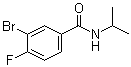 3-Bromo-4-fluoro-N-(1-methylethyl)benzamide molecular structure (CAS 1065073-97-3)