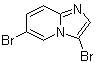 结构式 CAS# 1065074-14-7, 3,6-二溴咪唑并[1,2-a]吡啶