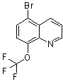 5-Bromo-8-(trifluoromethoxy)quinoline molecular structure (CAS 1065074-23-8)